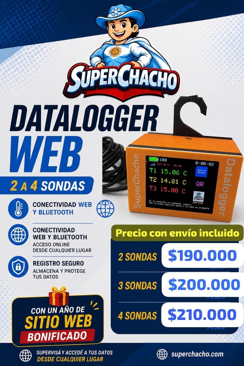 Datalogger Web - 2 a 4 sondas